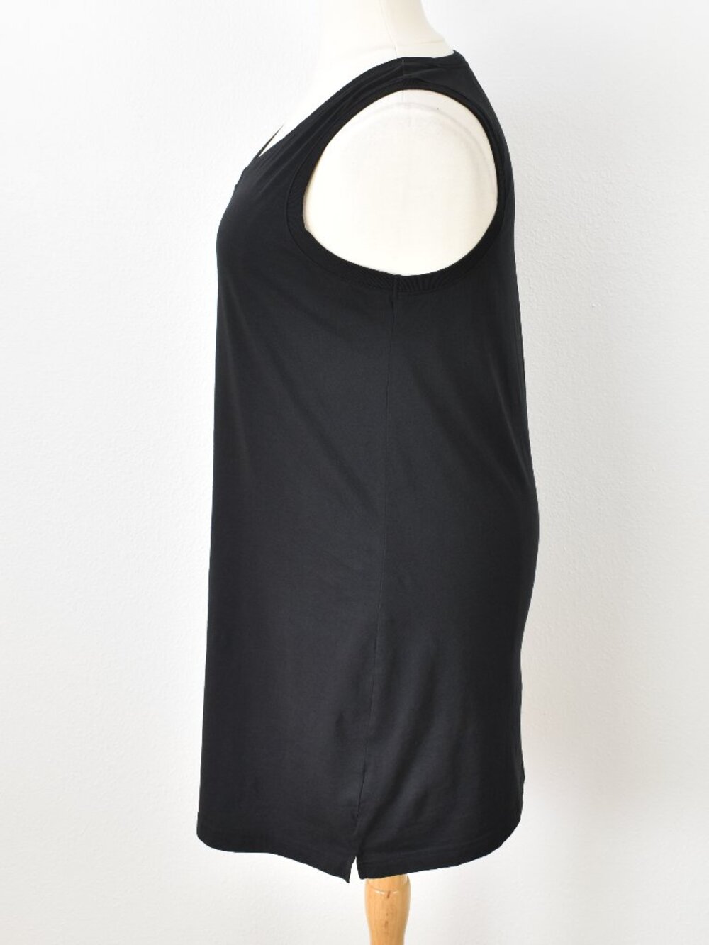 Pact Organic Cotton Softspun A-Line Tank Dress Black - XL - Picture 3 of 6